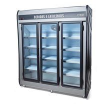 Refrigerador Expositor Vertical 3 Portas 1432 Litros Preto - Polar